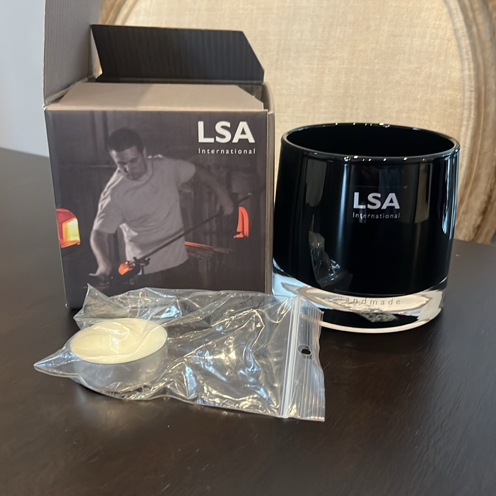 LSA Tealight Holder Brand new glass mug or candle holder Handmade best home gift